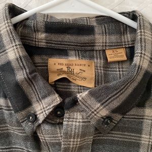 Mens plaid button down shirt